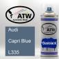 Preview: Audi, Capri Blue, L335: 400ml Sprühdose, von ATW Autoteile West.